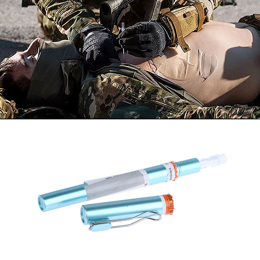 First Aid Kit - 1 set nooduitrusting EHBO-kit, pneumothoraxnaald, thoracale