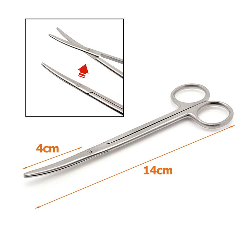 Medical Scissors - 14CM TC Metzenbaum Schaar Gebogen Stompe