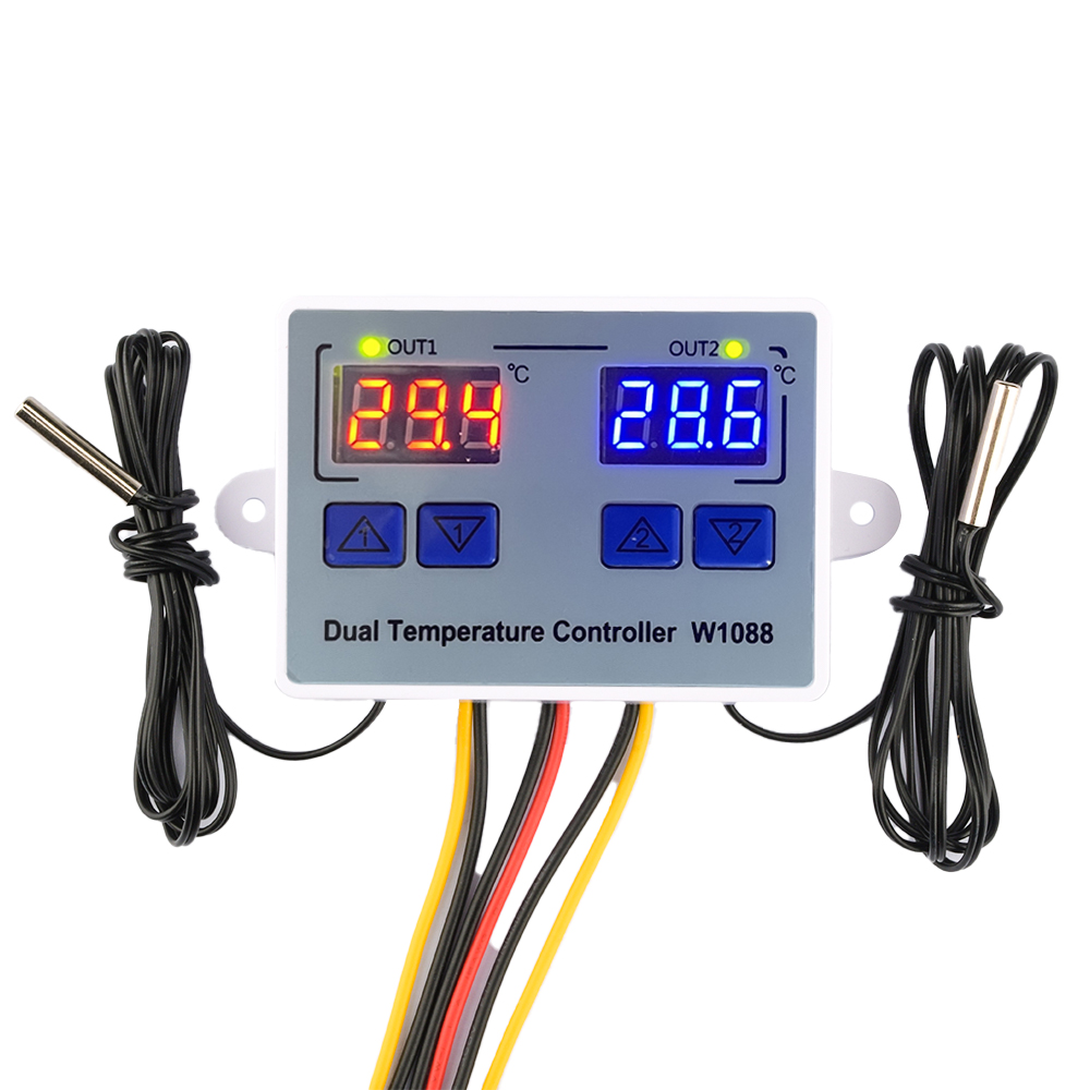 Lab Incubator - W1088 Dual LED Digitale Temperatuursensor Meter