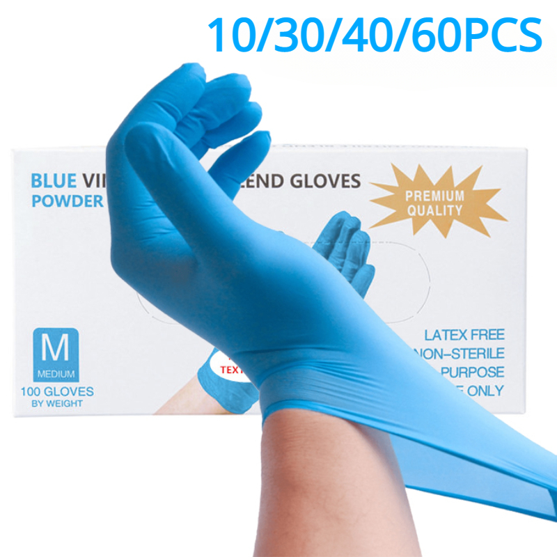 Medical Gloves - 10/30/40/60 Stuks Wegwerp Blauwe Nitril Handschoenen