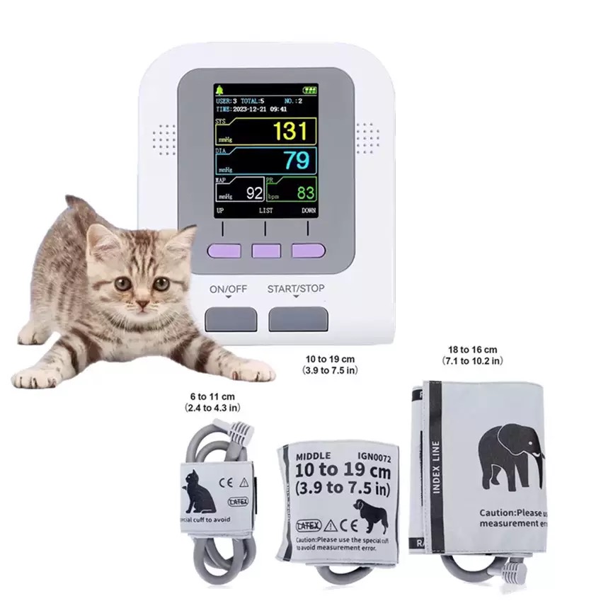 Blood Pressure Monitor - CONTEC08A-VET Veterinaire apparatuur bloeddrukmeter dierenarts sfygmomanometer