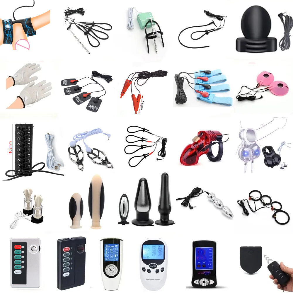 Medical Gloves - Electro E-stim Speelgoed Massage Stimulatie Masturbatie
