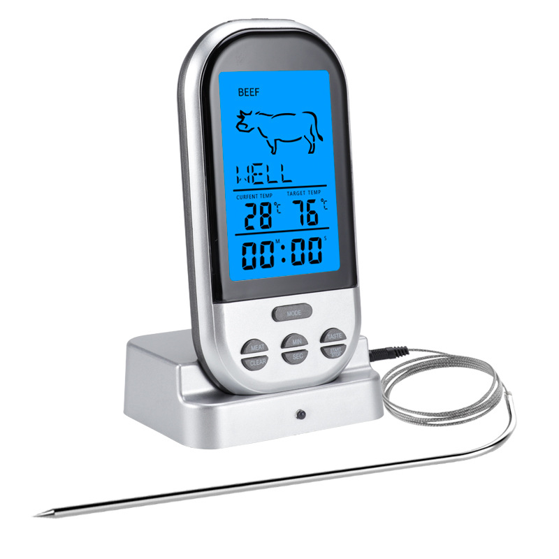 Thermometer Digital - Draadloze BBQ-timerthermometer Keukenoven Voedselthermometer Multifunctionele digitale