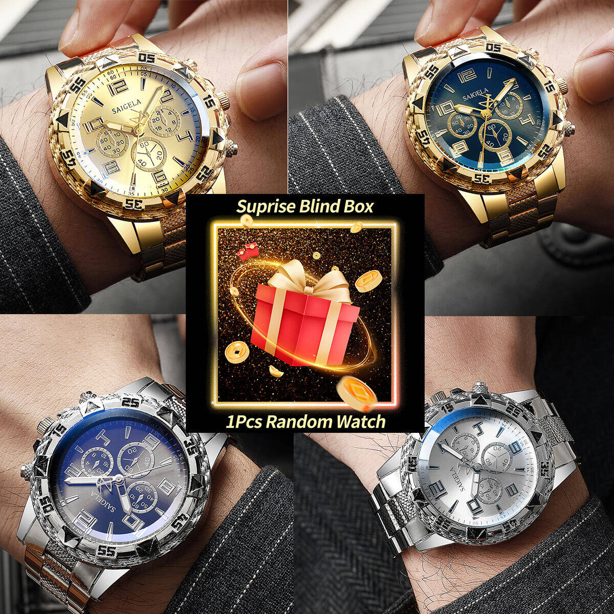 Bandage - 1PC Verrassing Mystery Horloge Blind Box-Mannen