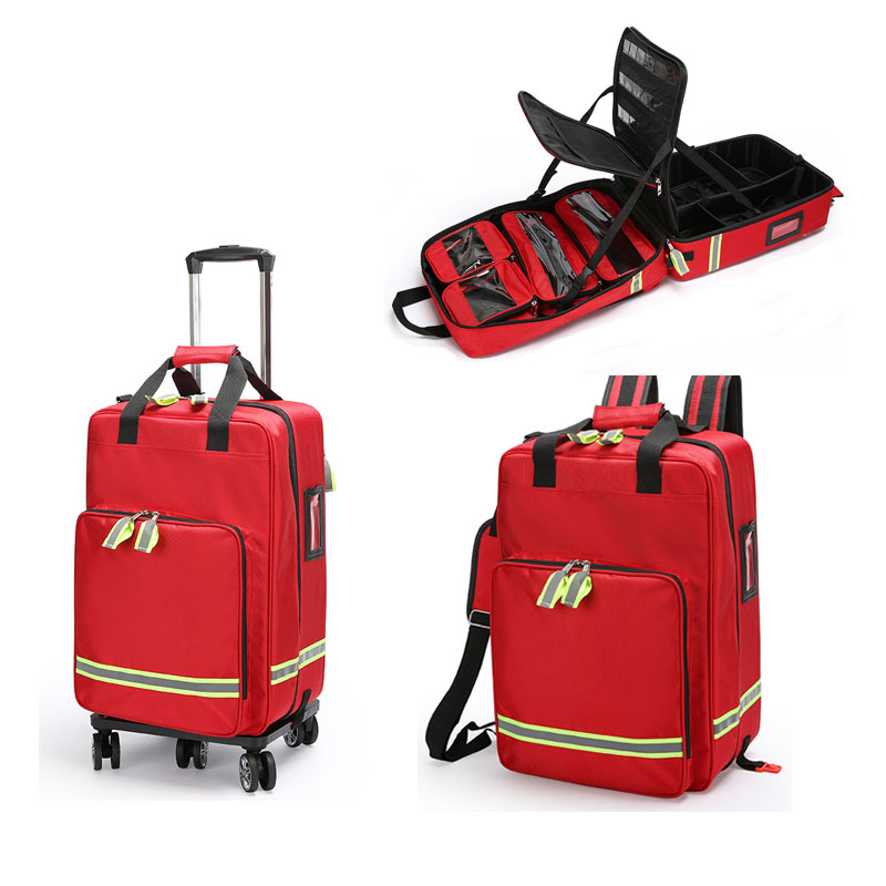 First Aid Kit - Grote Capaciteit Lege Trolley EHBO-Tas Waterdichte