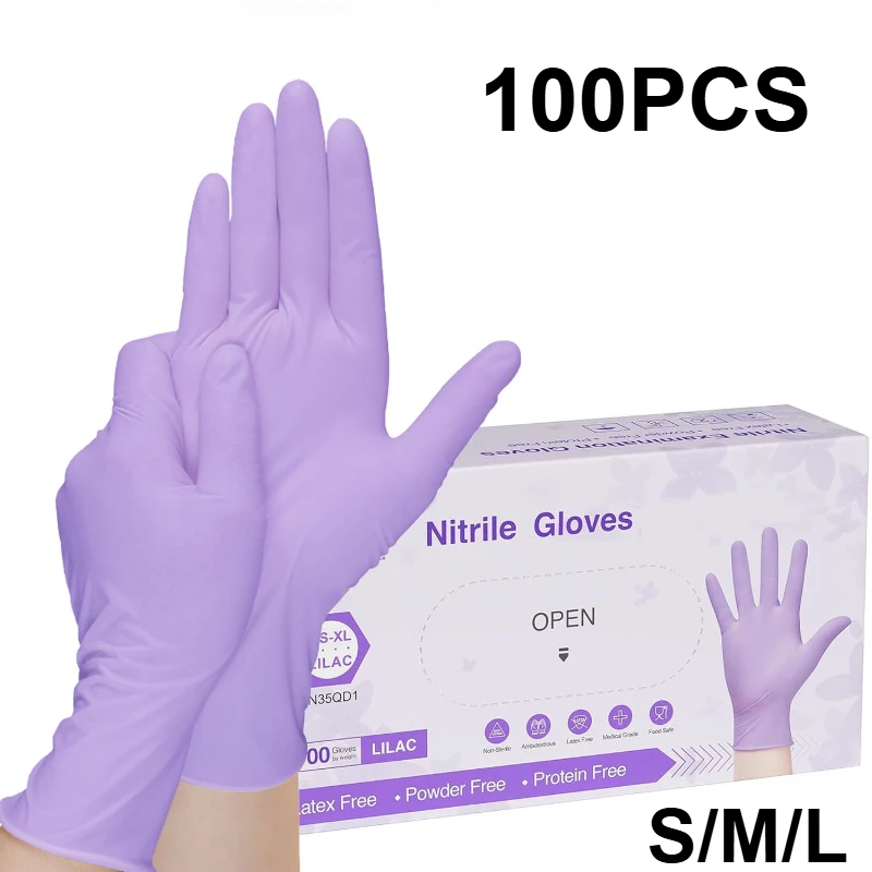 10-100 stuks wegwerp paarse ni - Medical Gloves recensie en prijs